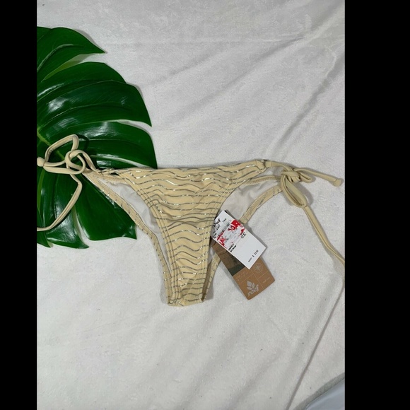 NWT Reef Metallic Print Bikini Bottom XS - Picture 3 of 7